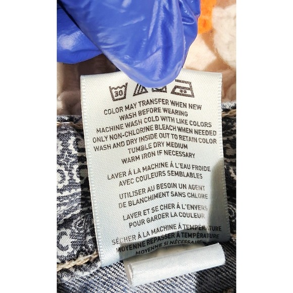 Ariat REAL 26L Crochet Patch Jeans Women Boho Western Cowgirl Flare Denim - Picture 9 of 17